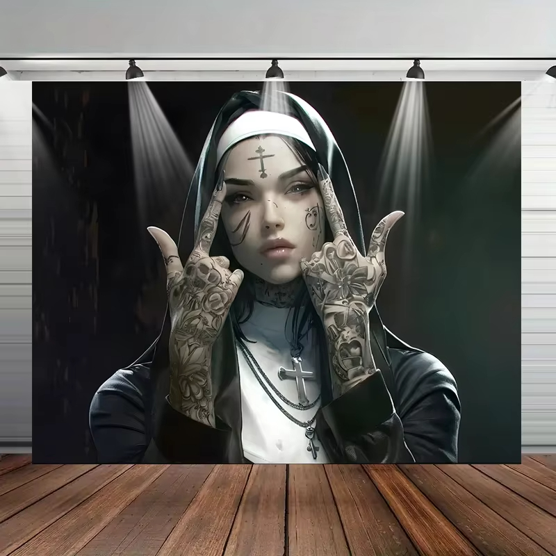 VIKAMA dark tattoo nuns tapest - Home Improvement Quotes ulasan dan harga