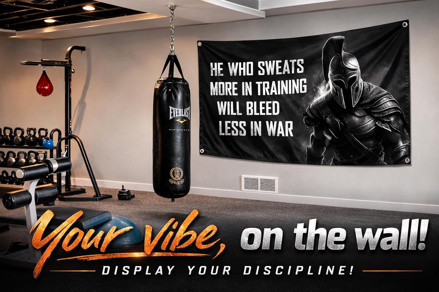 Motivational Spartan Flag - He - Home Improvement Quotes ulasan dan harga