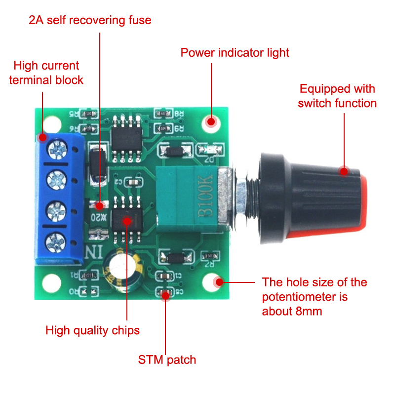 1Pcs Adjustable Speed DC Motor - Home Improvements ulasan dan harga
