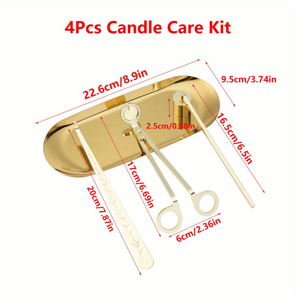 4pcs/set Luxury Candle Care Ki - Home Improvement Kit ulasan dan harga