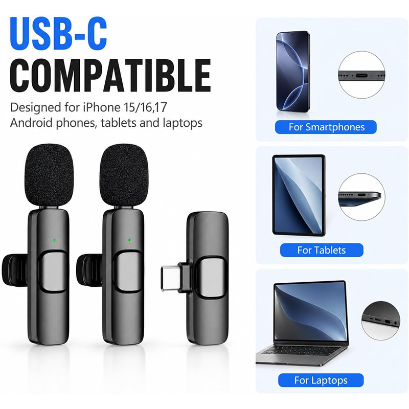 Wireless Lavalier Microphone F - Home Improvements ulasan dan harga