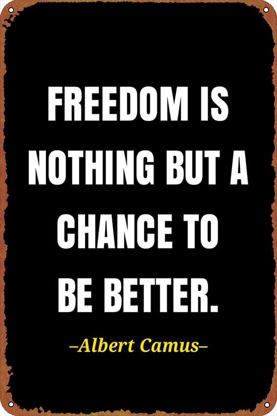 （2D Tin painting）Albert camus  - Home Improvement Quotes ulasan dan harga